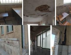 تازیانه فقر زیر سقف مدرسه ای که ویرانه است